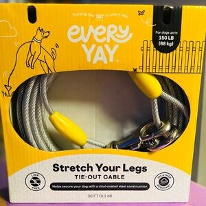 every yay Stretch Your Legs Tie Out Cable for Dogs